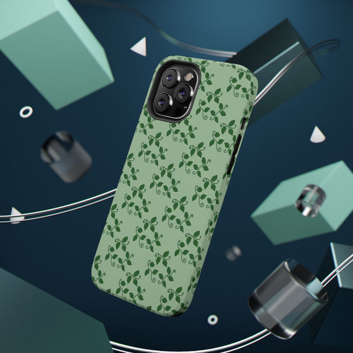 Pothos Pattern Phone Case – Dual Layer Protective Cover
