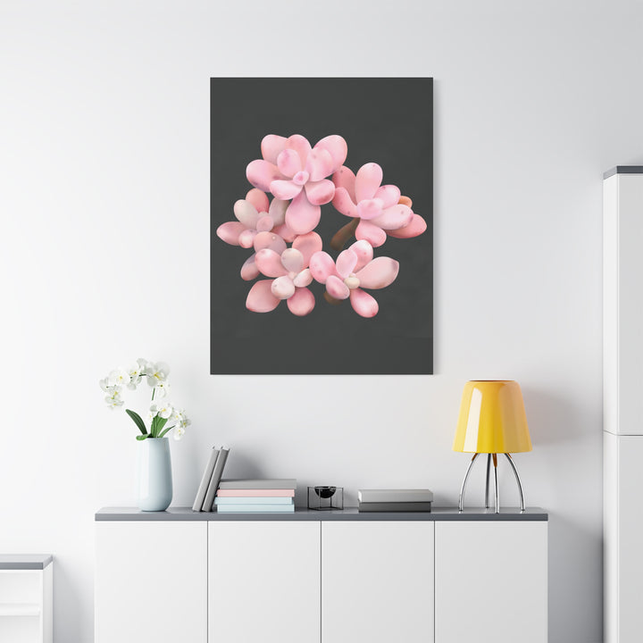 Pink Moonstone Canvas Print – Botanical Wall Art
