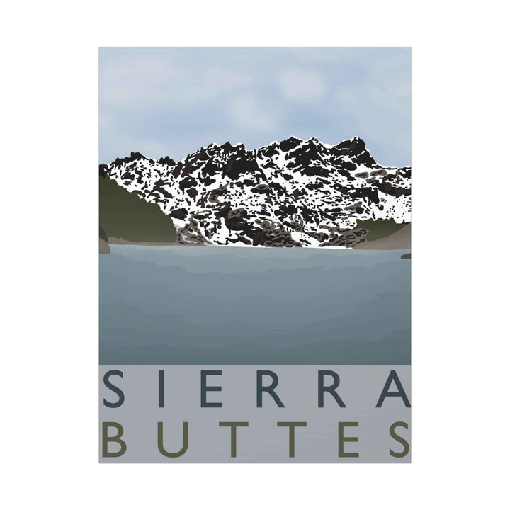 Sierra Buttes Minimalist Canvas