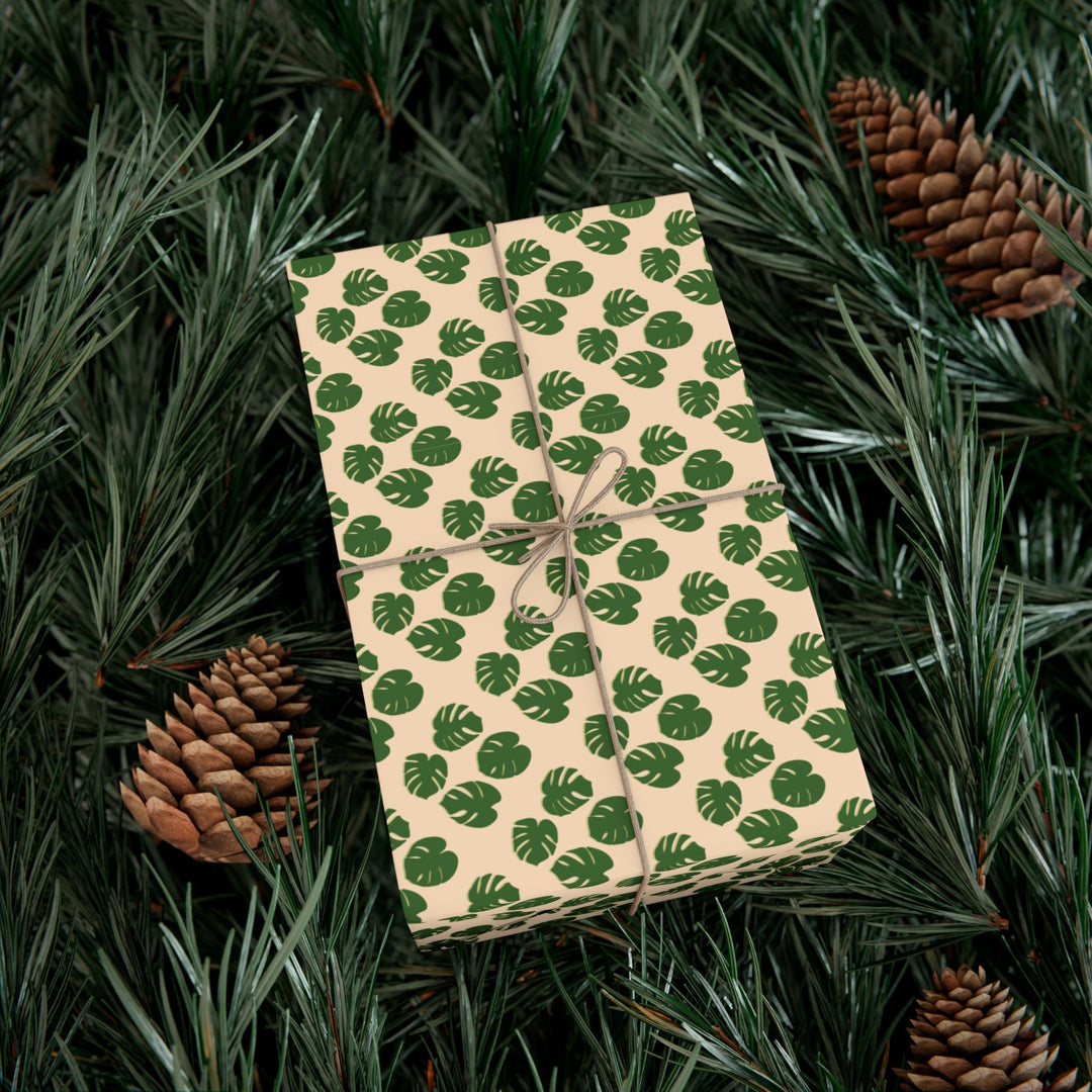 Monstera Pattern Wrapping Paper – Botanical Gift Wrap Roll