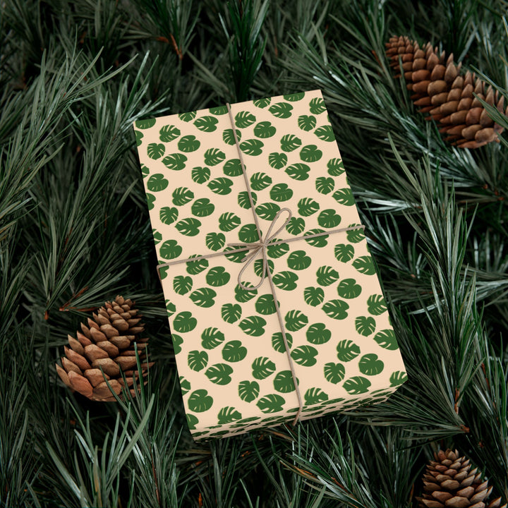 Monstera Pattern Wrapping Paper – Botanical Gift Wrap Roll