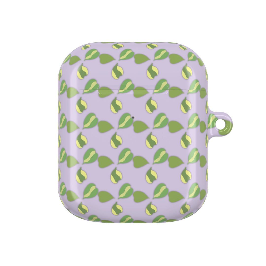 Hoya Kerrii Pattern AirPod Case Plant Inspired Protective Polycarbonate Shell For Wireless Charging