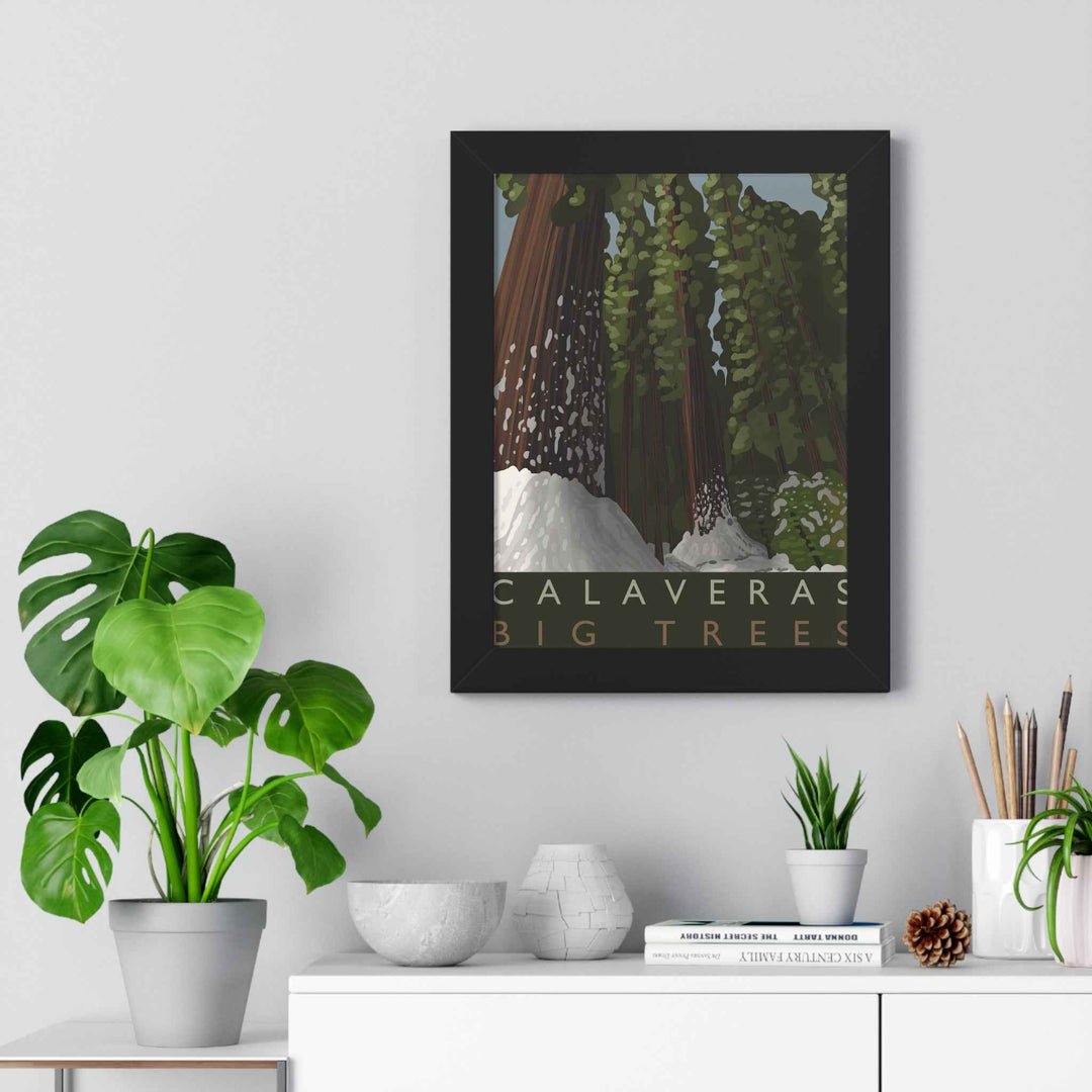 Calaveras Big Trees Minimalist Framed Print