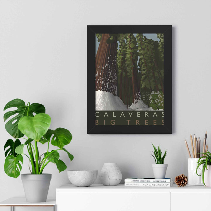 Calaveras Big Trees Minimalist Framed Print