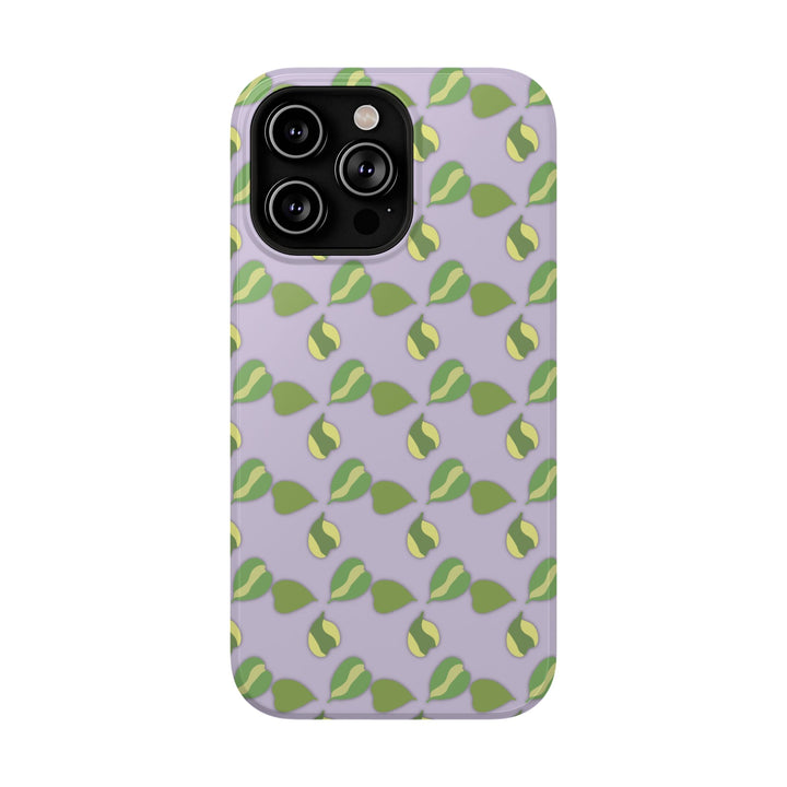 Hoya Kerrii Pattern Impact Resistant Phone Case Green Botanical Protective Cover Full Wrap Print