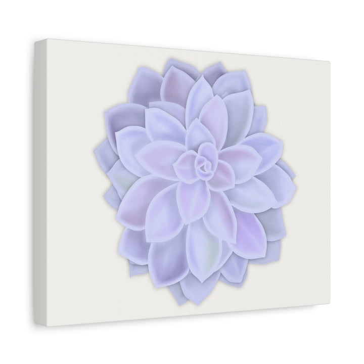 Succulent Canvas Art Pastel Rosette Canvas Durable Cotton Print Botanical Wall Art