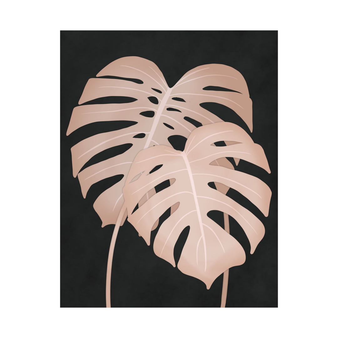 Pink Monstera Botanical Print – Unframed Wall Art
