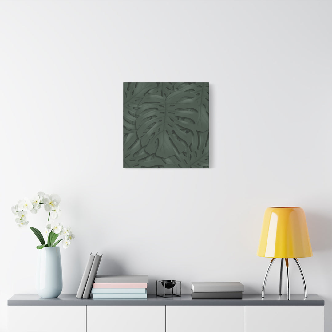 Monstera Canvas Art Tropical Leaf Wall Decor Durable Matte Finish Cotton Canvas Print 24x36