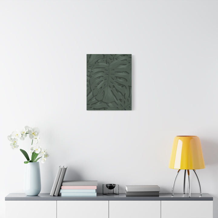 Monstera Canvas Art Tropical Leaf Wall Decor Durable Matte Finish Cotton Canvas Print 24x36