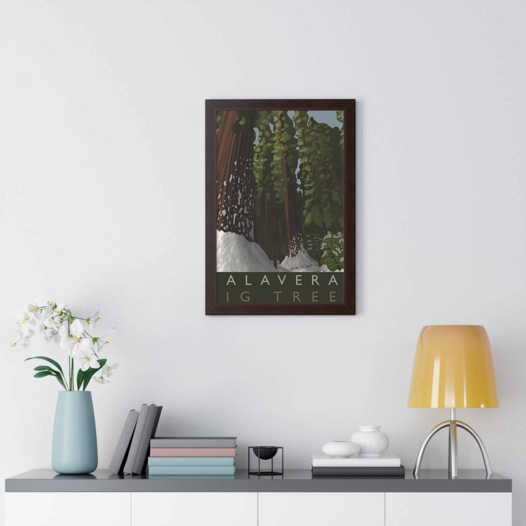 Calaveras Big Trees Minimalist Framed Print