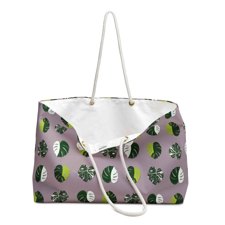 Variegated Monstera Pattern Weekender Bag