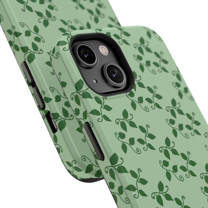 Pothos Pattern Phone Case – Dual Layer Protective Cover