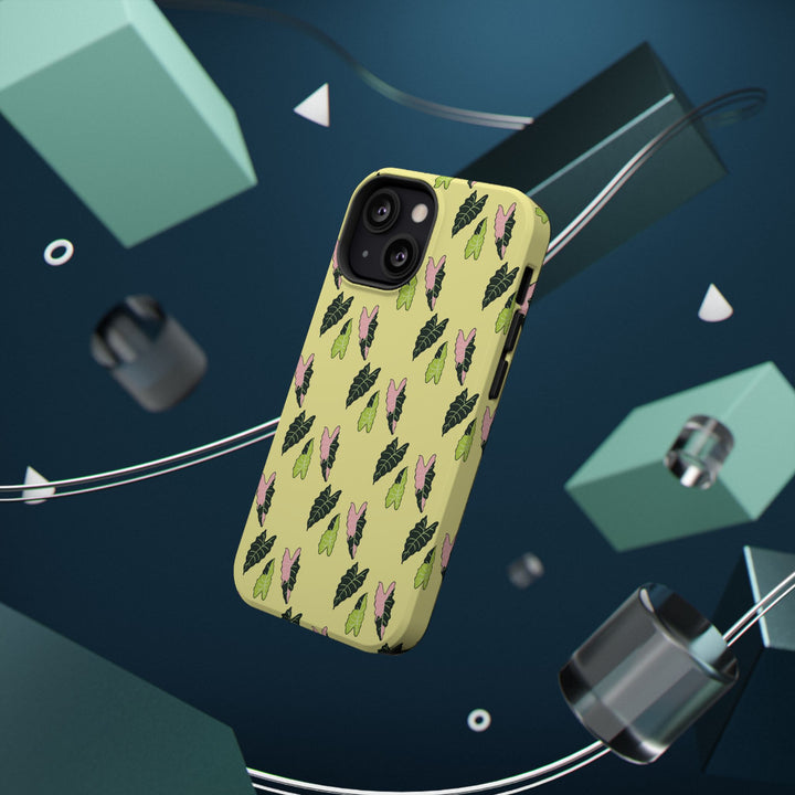 Alocasia Pattern Phone Case – Dual Layer Protective Cover