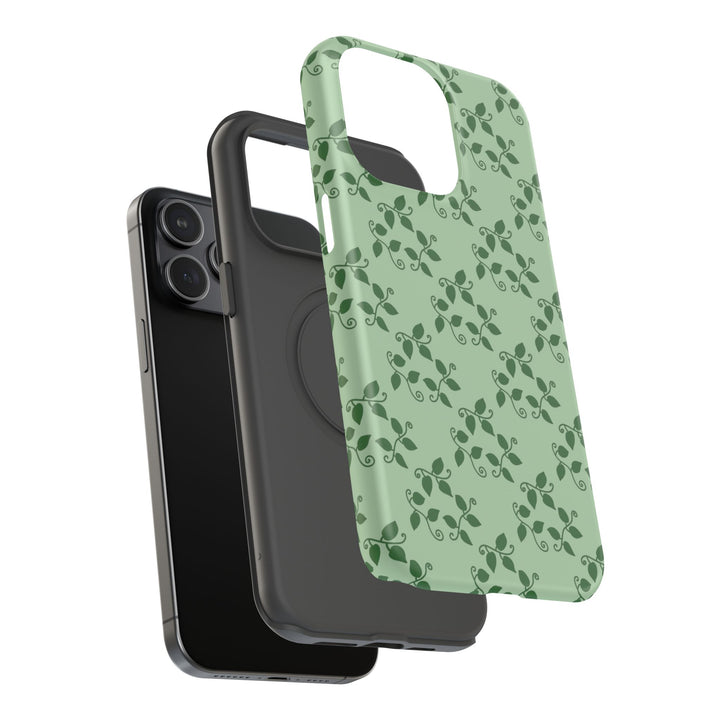 Pothos Pattern Phone Case – Dual Layer Protective Cover