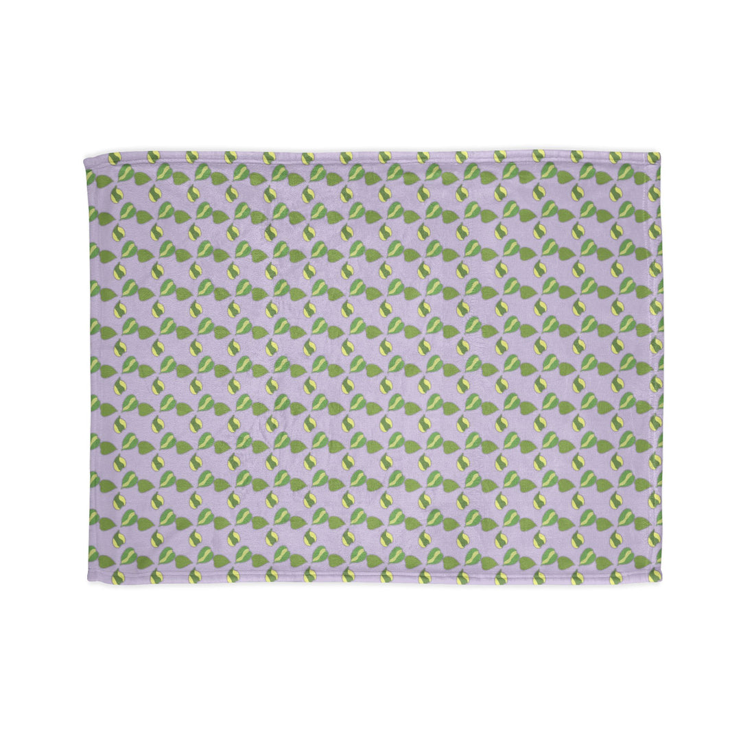 Hoya Kerrii Pattern Cozy Fleece Throw Blanket by Printify
