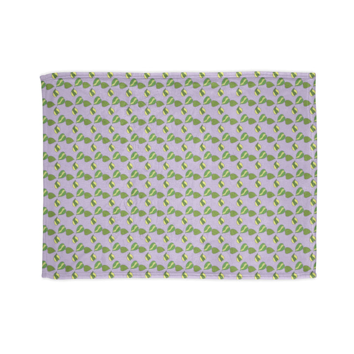 Hoya Kerrii Pattern Cozy Fleece Throw Blanket by Printify