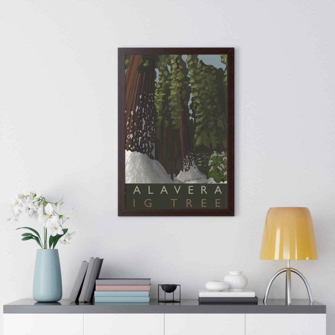 Calaveras Big Trees Minimalist Framed Print