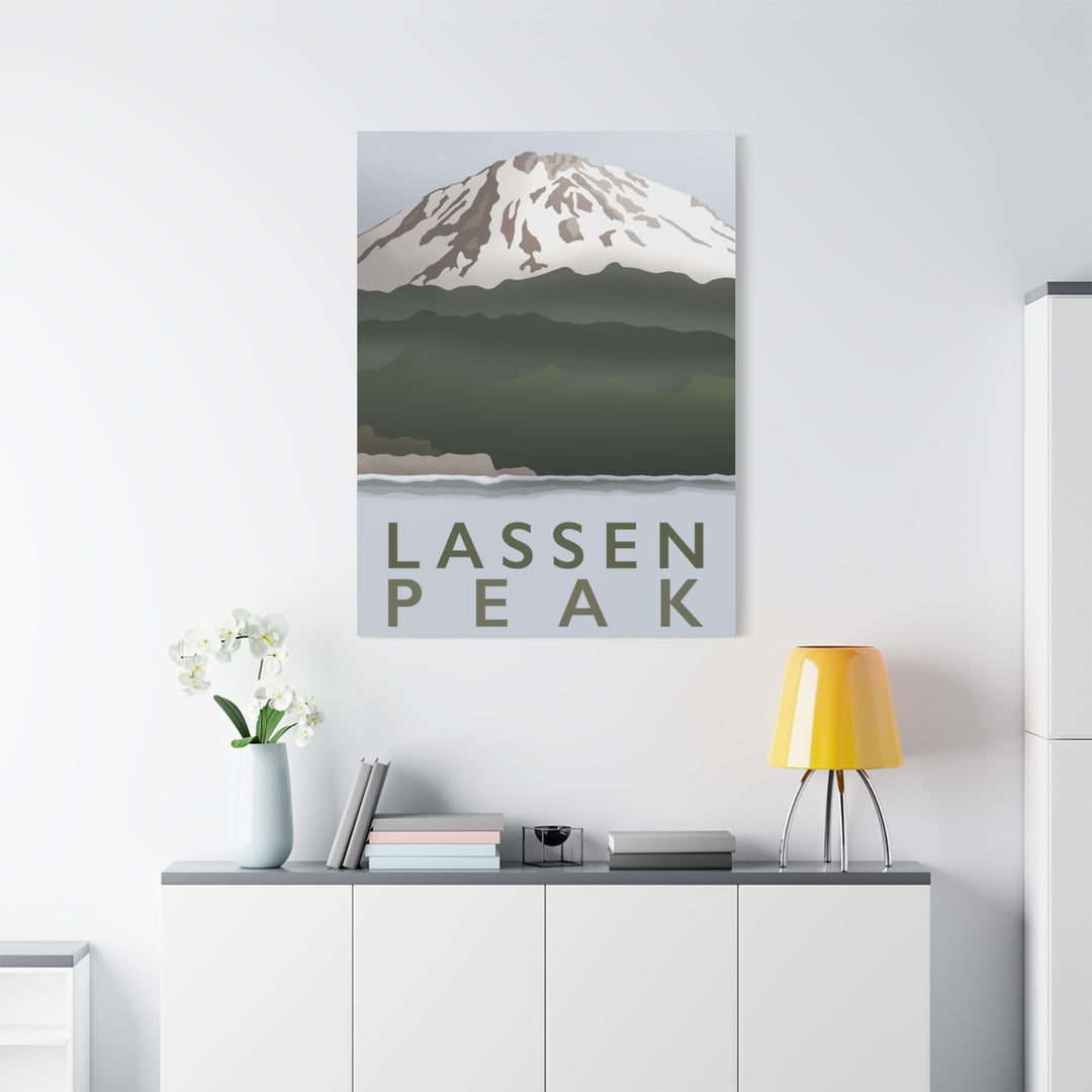 Lassen Peak Canvas Print – Botanical Wall Art by Printify