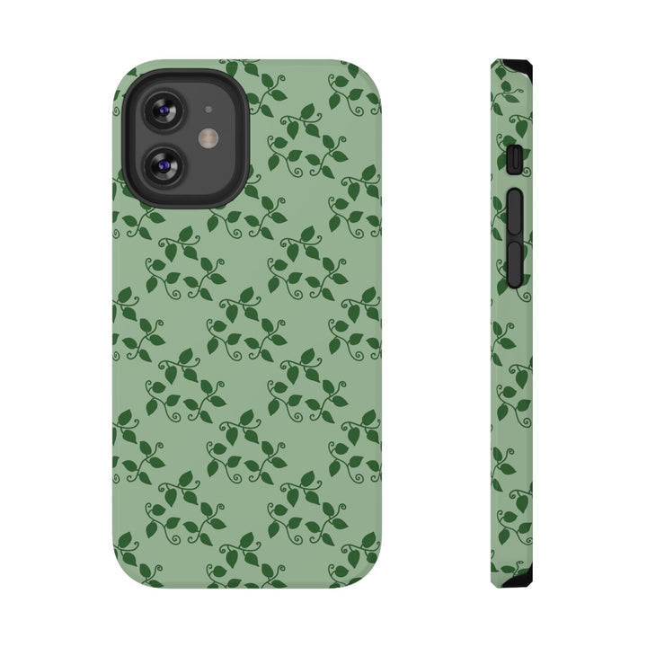 Pothos Pattern Phone Case – Dual Layer Protective Cover