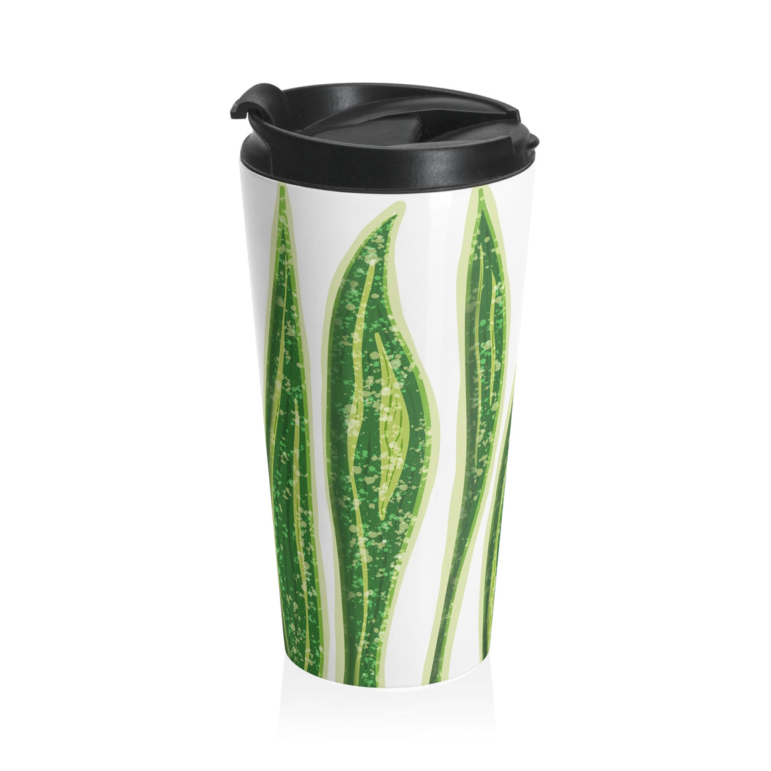 Snake Plant Tumbler | Vacuum Insulated Stainless Steel Tumbler 20 oz Travel - The Potted Pixel