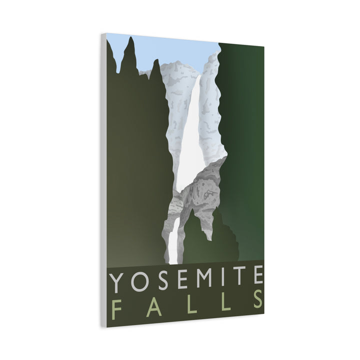 Minimalist Yosemite Waterfall Canvas Wall Art With Matte Finish For Living Room Decor