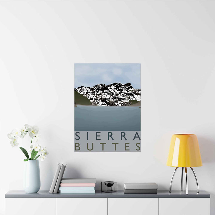 Sierra Buttes Minimalist Print