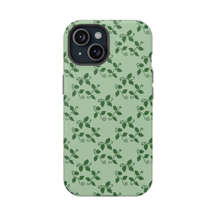 Pothos Pattern Phone Case – Dual Layer Protective Cover