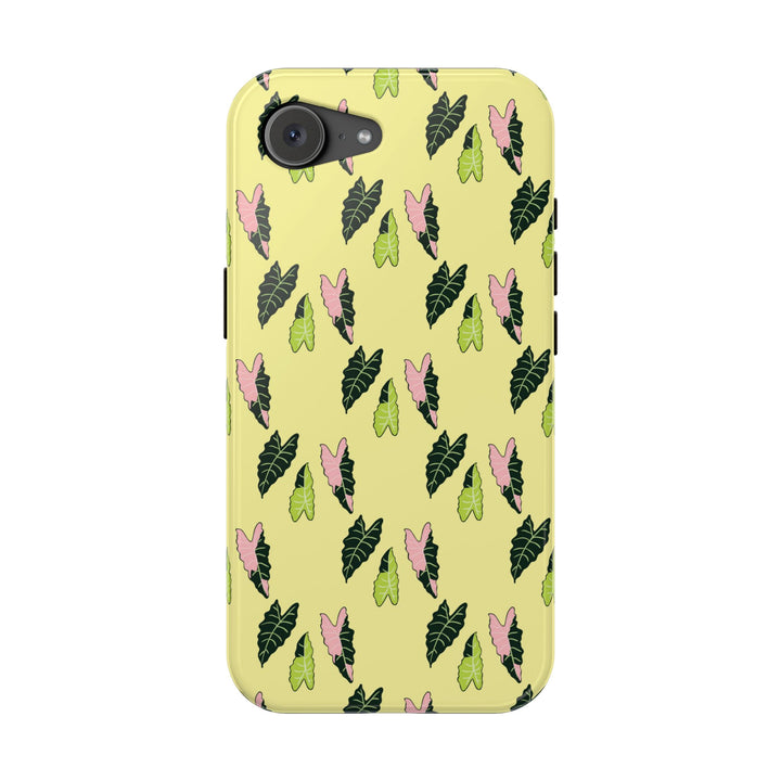 Alocasia Pattern Phone Case – Dual Layer Protective Cover