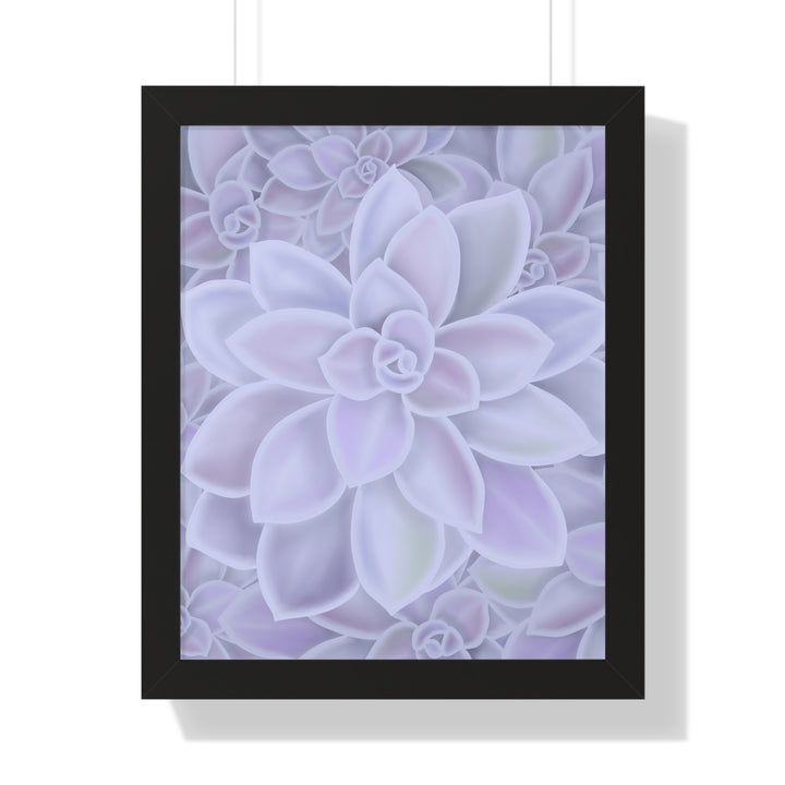 Graptopetalum Murasaki Succulent Framed Print – Botanical Wall Art - The Potted Pixel