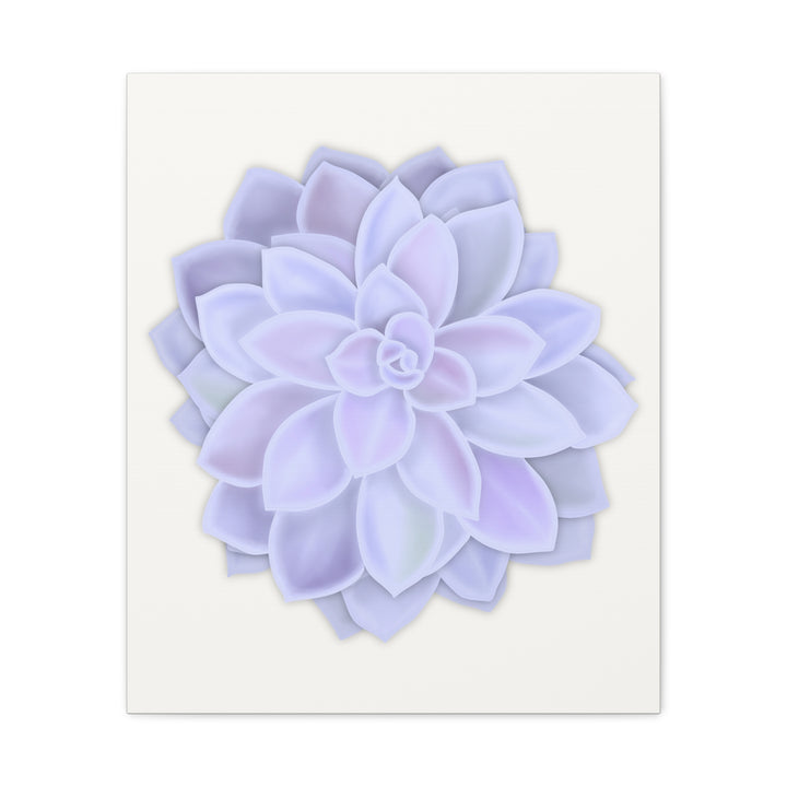 Succulent Canvas Art Pastel Rosette Canvas Durable Cotton Print Botanical Wall Art