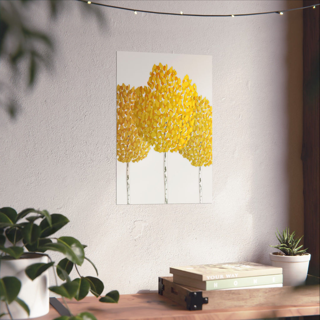 Fall Aspen Print – Unframed Wall Art