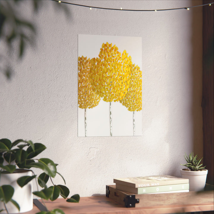 Fall Aspen Print – Unframed Wall Art