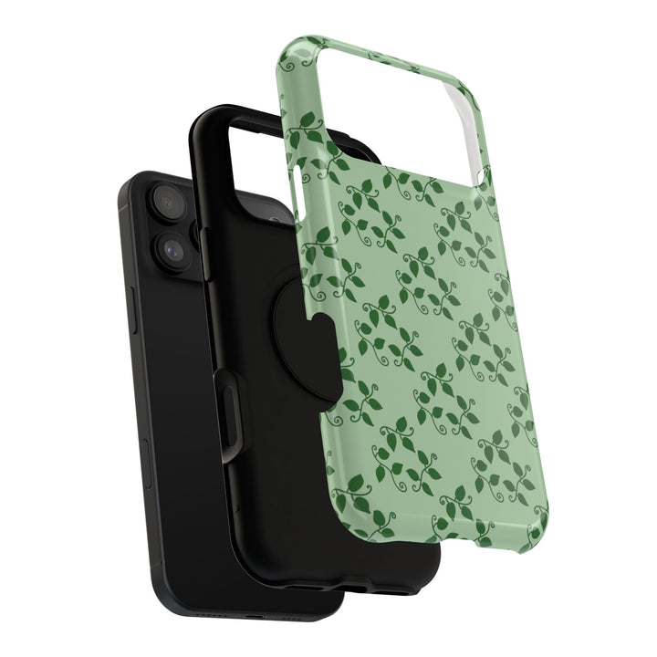 Pothos Pattern Phone Case – Dual Layer Protective Cover