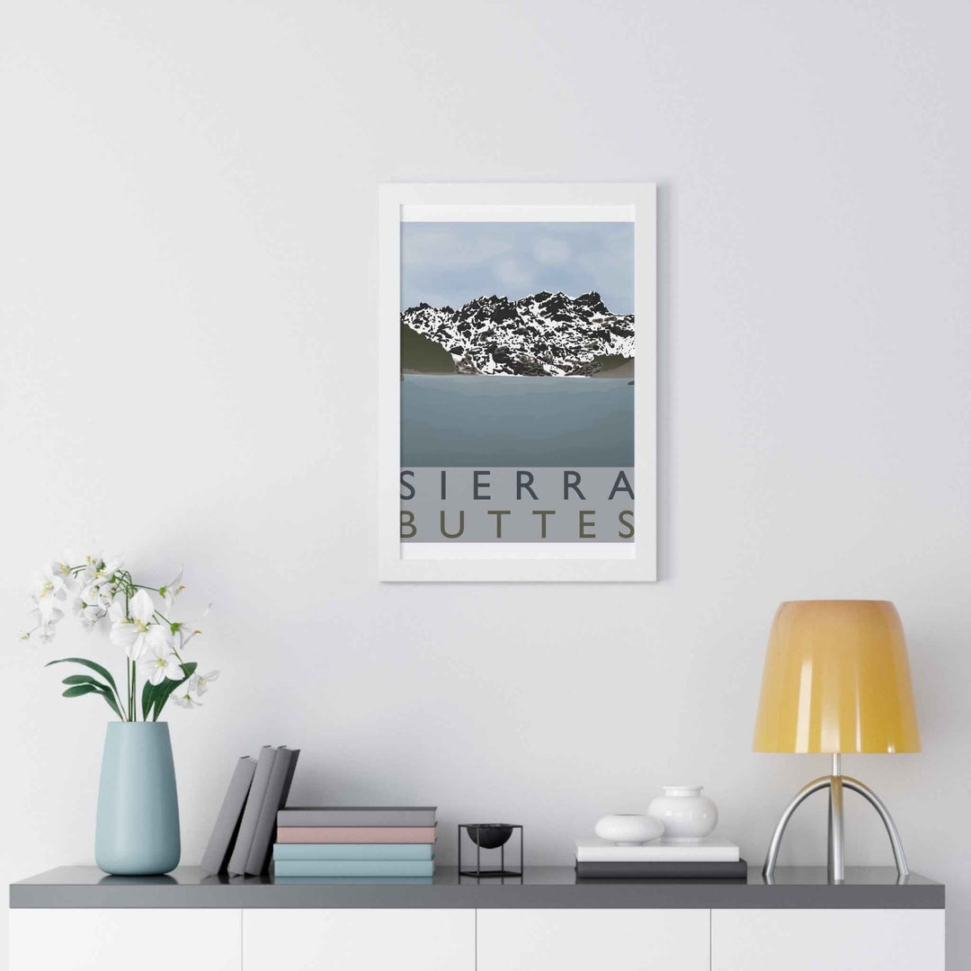 Sierra Buttes Minimalist Framed Print
