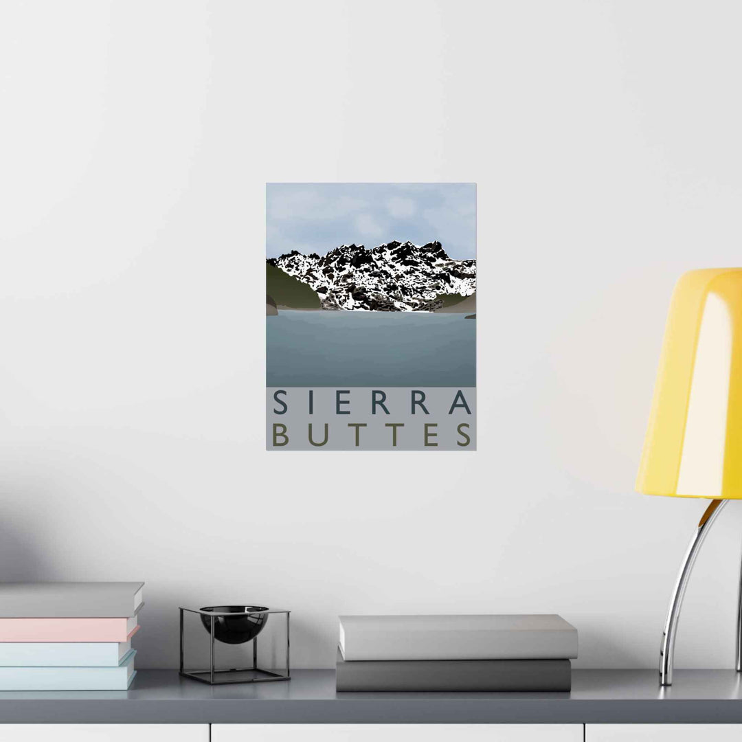 Sierra Buttes Minimalist Print