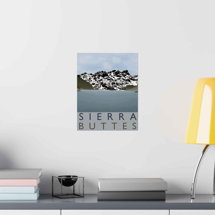Sierra Buttes Minimalist Print