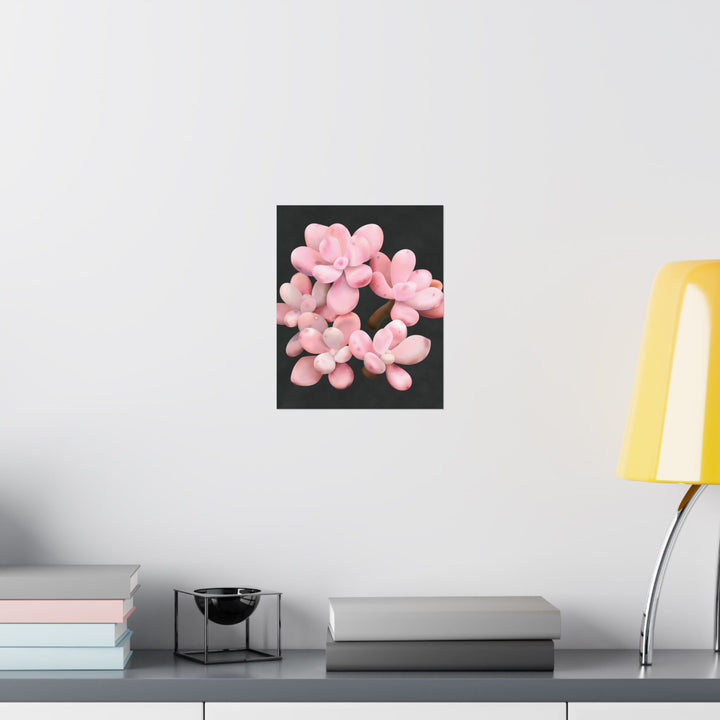 Pink Moonstone Botanical Print – Unframed Wall Art
