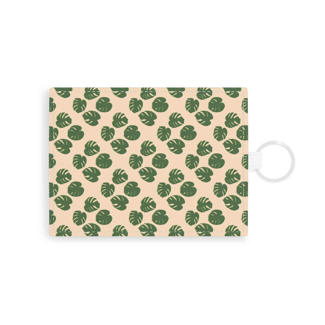 POS Begonia Pattern Wallet Keychain