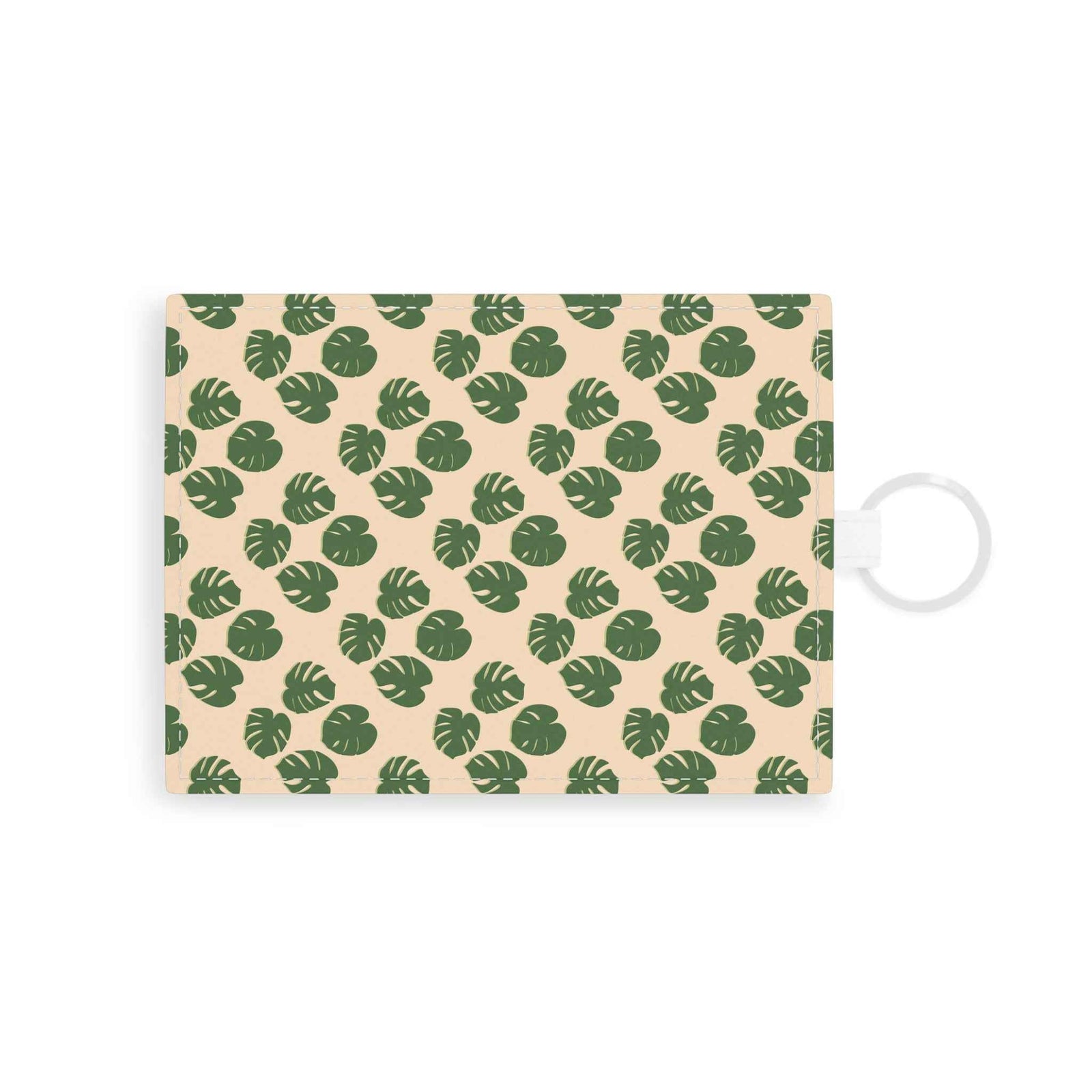 POS Begonia Pattern Wallet Keychain