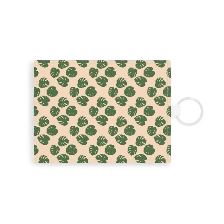 POS Begonia Pattern Wallet Keychain