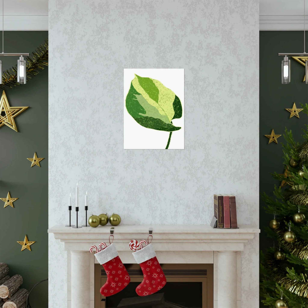 Pothos Wall Art – Botanical Poster on Museum Grade Paper | Indoor Plant Print Unframed - The Potted Pixel