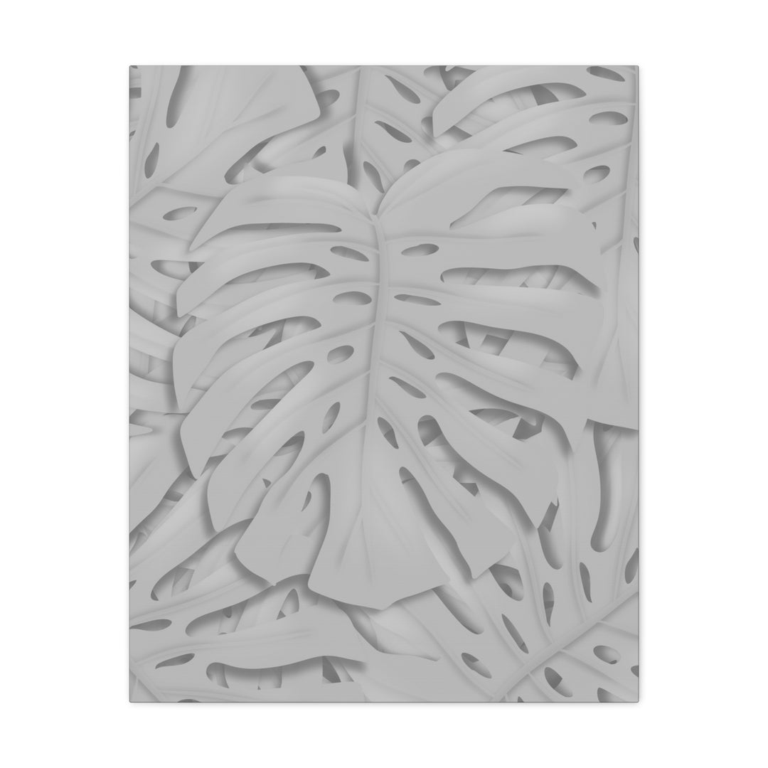 Monstera Canvas Art 24x36 Matte Texture Indoor Botanical Wall Print Modern Home Decor