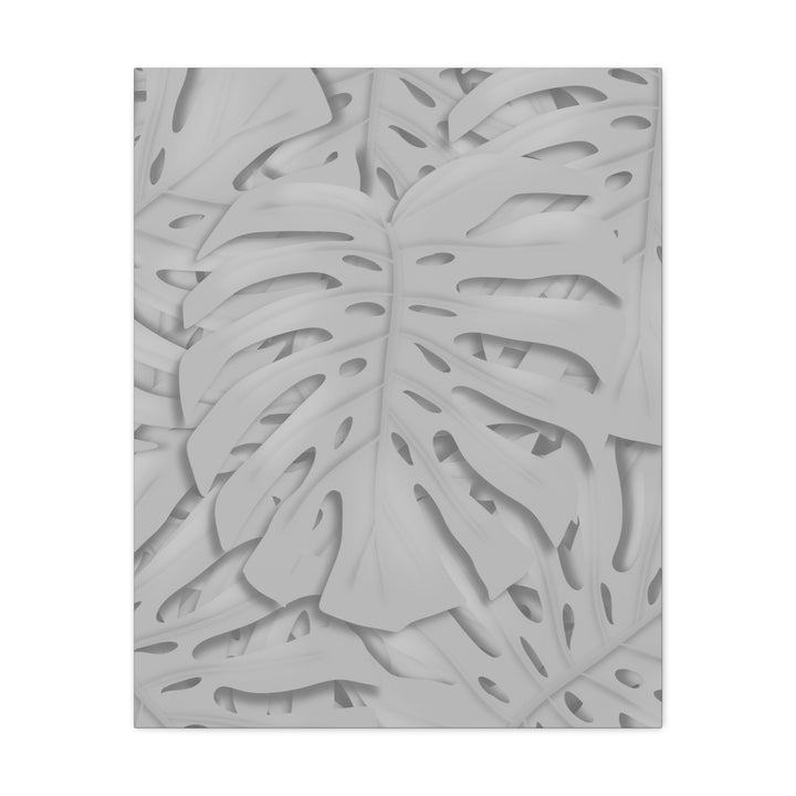 Monstera Canvas Art 24x36 Matte Texture Indoor Botanical Wall Print Modern Home Decor