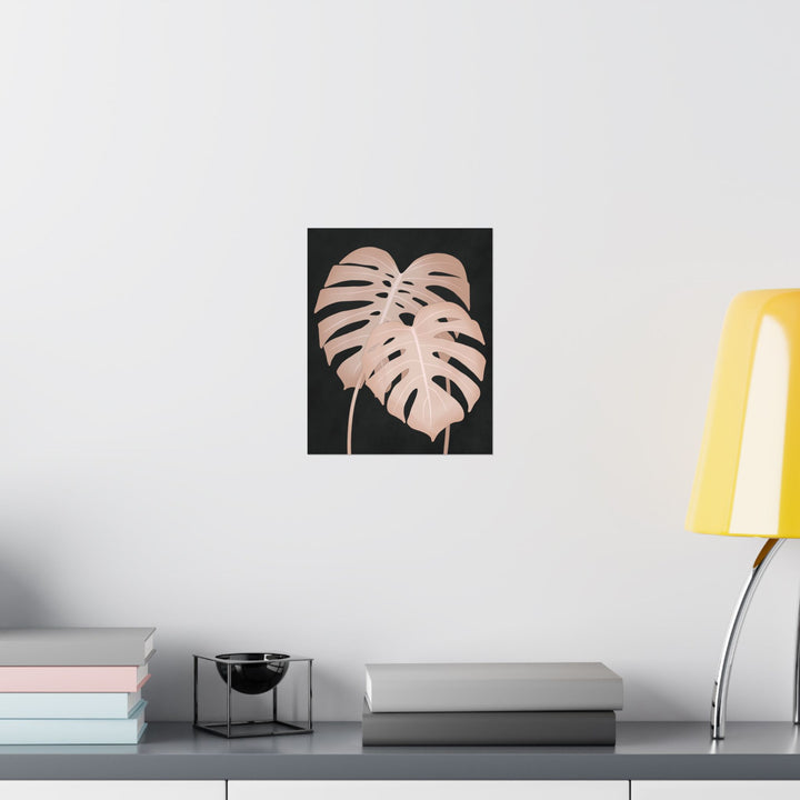 Pink Monstera Botanical Print – Unframed Wall Art