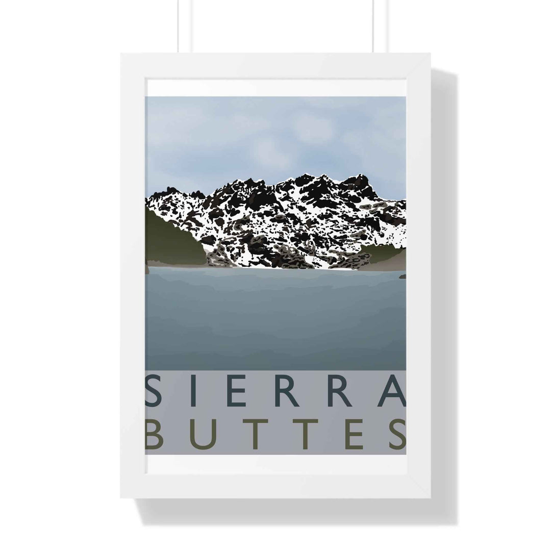 Sierra Buttes Minimalist Framed Print