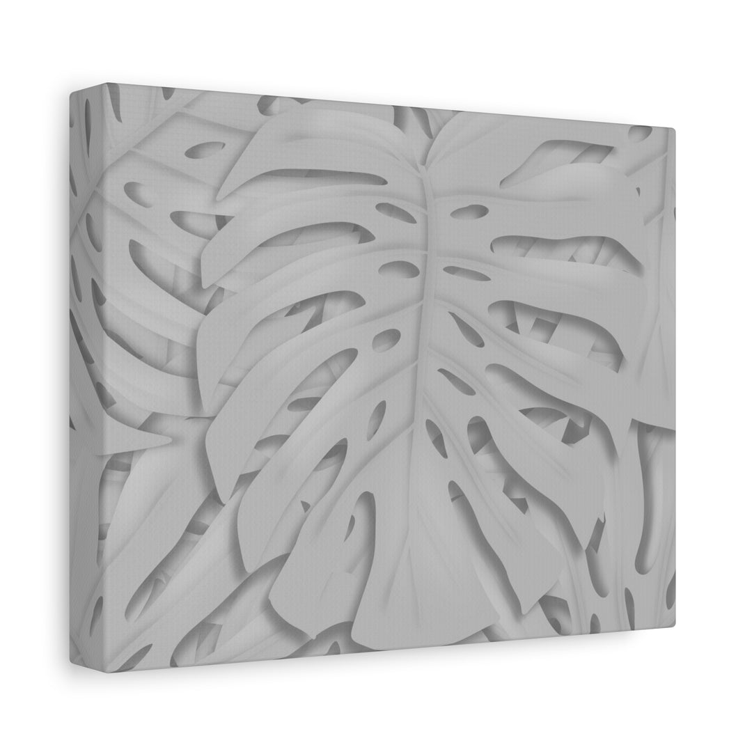 Monstera Canvas Art 24x36 Matte Texture Indoor Botanical Wall Print Modern Home Decor