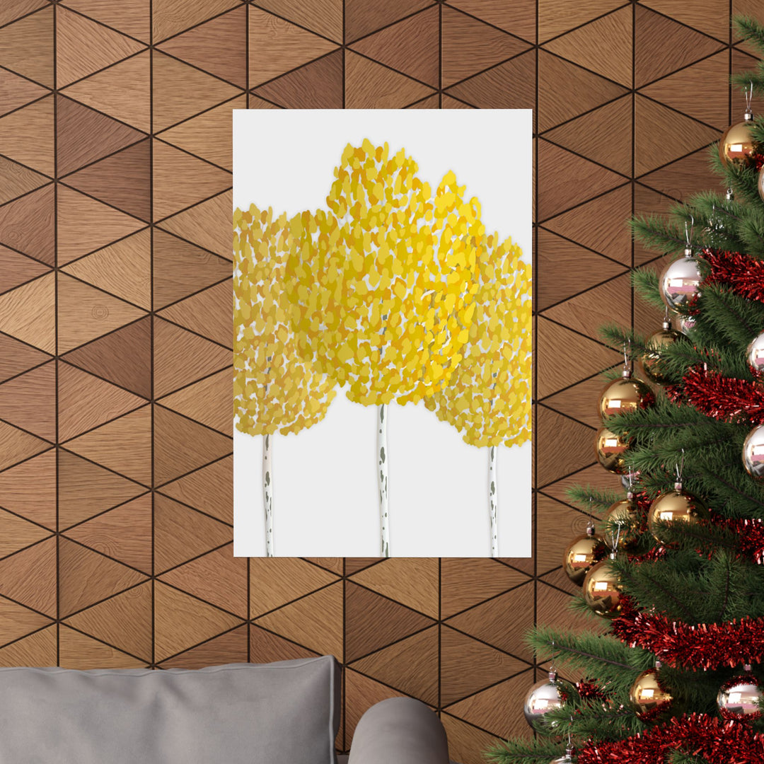 Fall Aspen Print – Unframed Wall Art