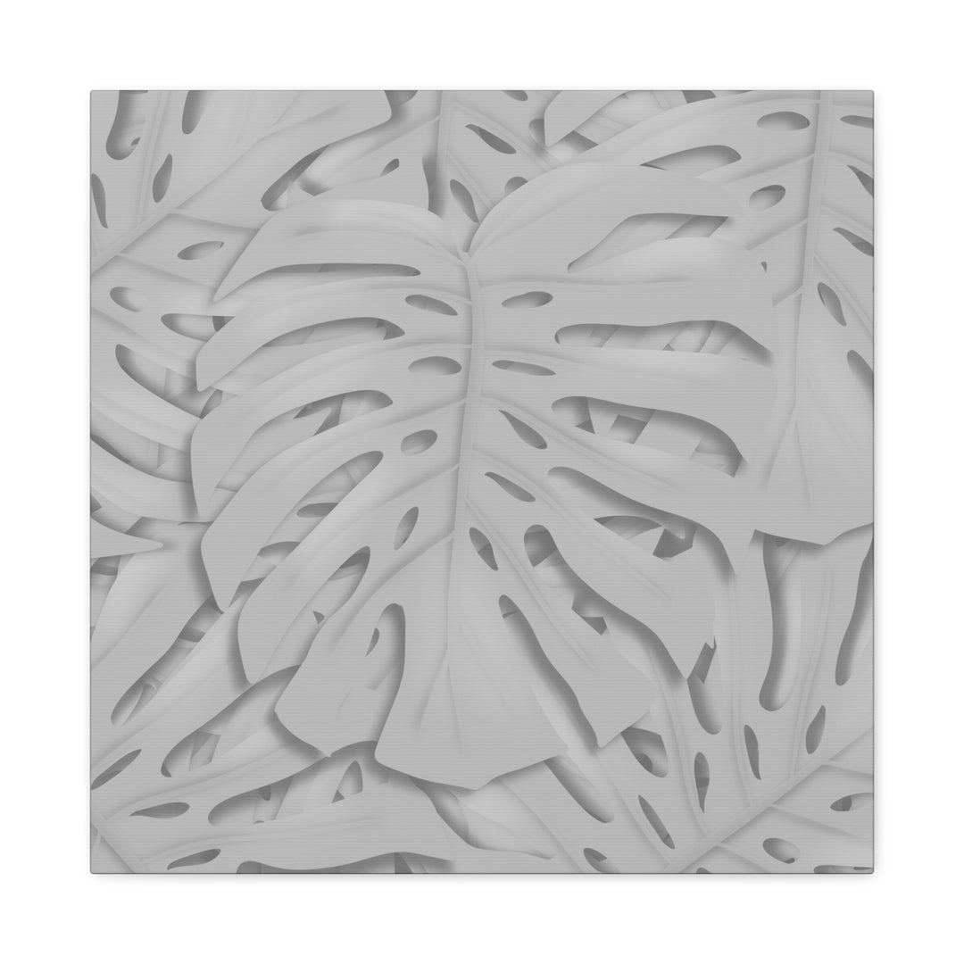 Monstera Canvas Art 24x36 Matte Texture Indoor Botanical Wall Print Modern Home Decor