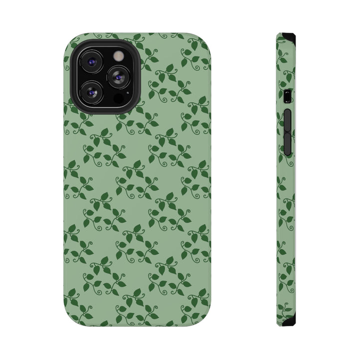 Pothos Pattern Phone Case – Dual Layer Protective Cover