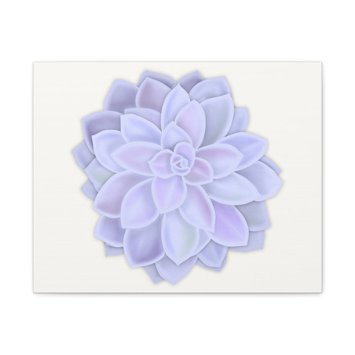 Succulent Canvas Art Pastel Rosette Canvas Durable Cotton Print Botanical Wall Art
